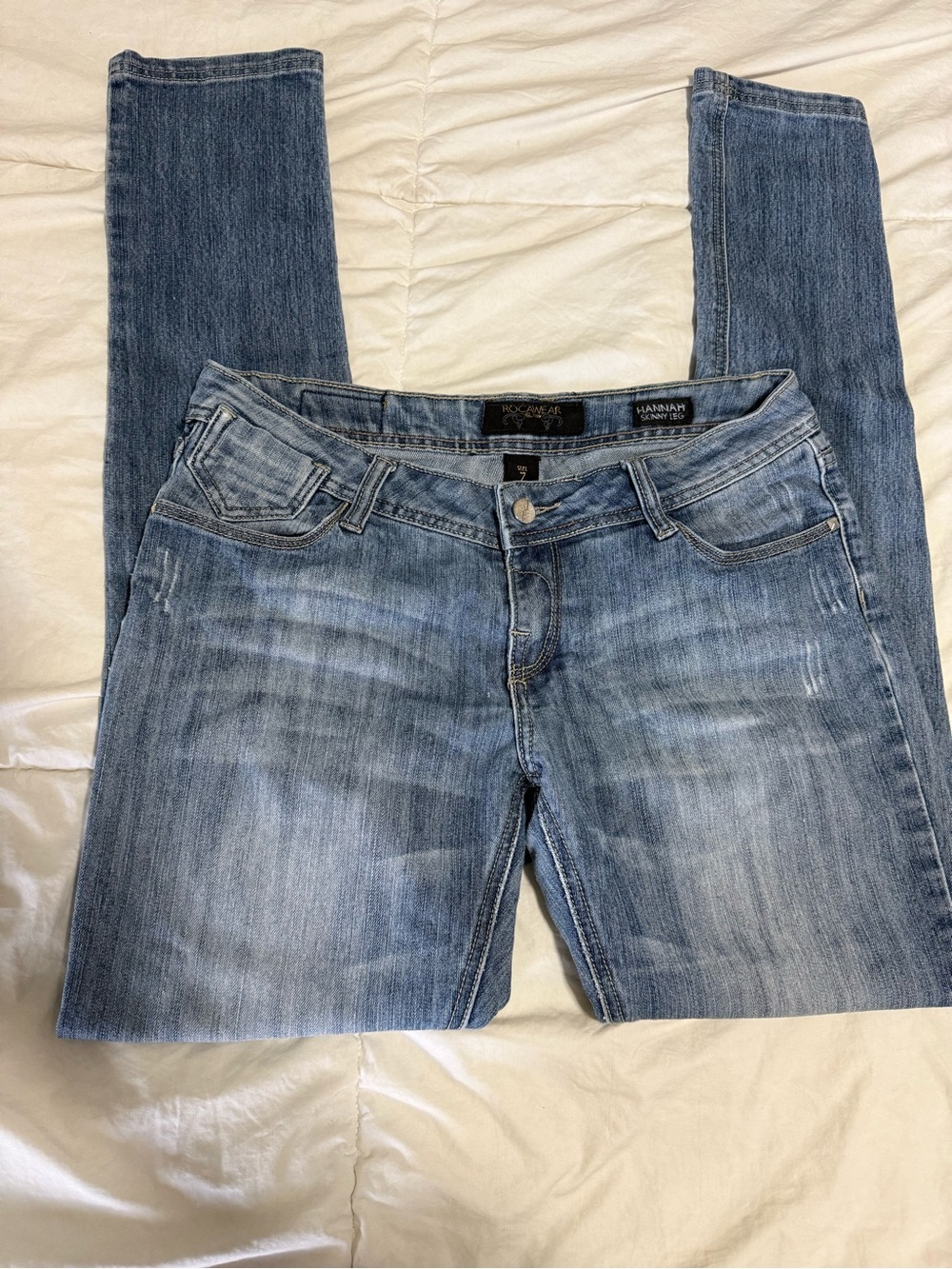 Rocawear Hannah Skinny Jeans - Light Blue Wash